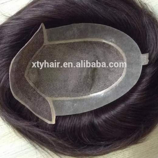 human hair short hair wig men with lace front